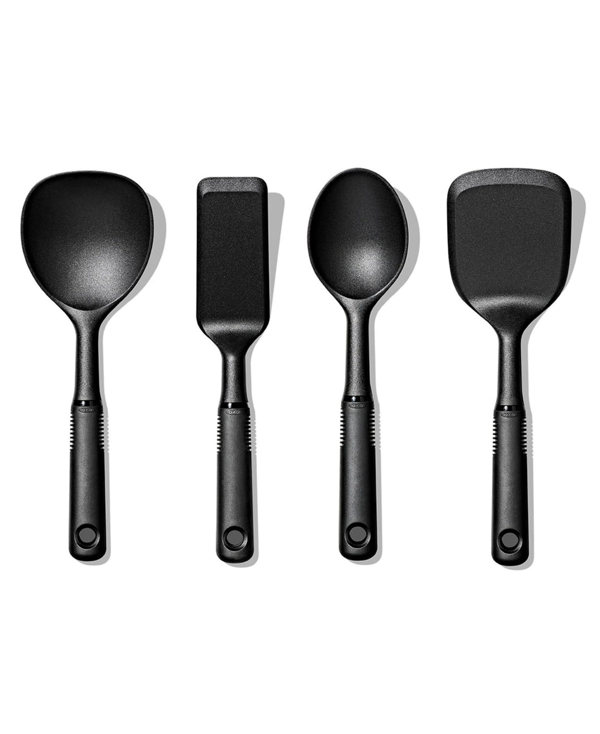 OXO Good Grips nylon mini utensils set with compact design for small kitchens.