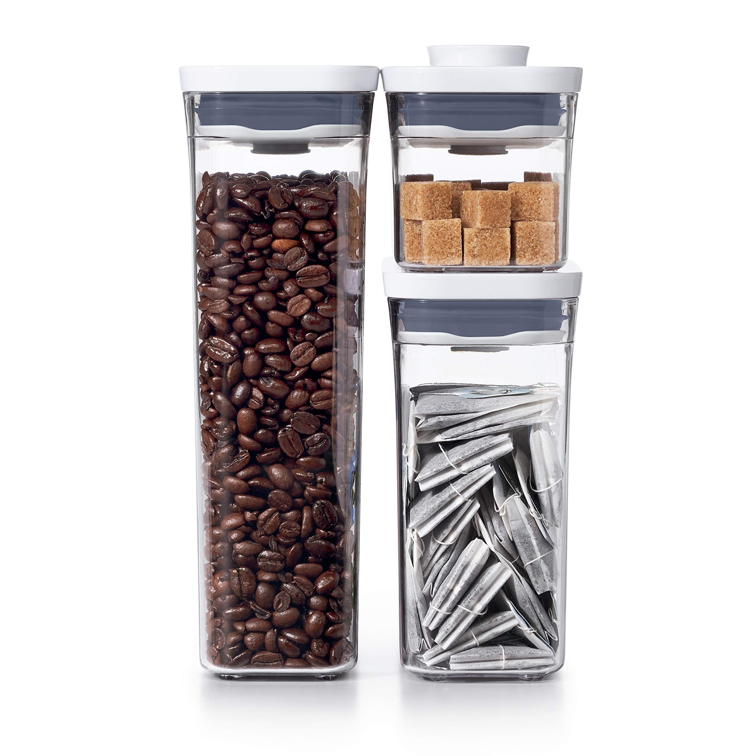 OXO Good Grips POP 1.9 qt container with airtight seal for sugar and snacks.