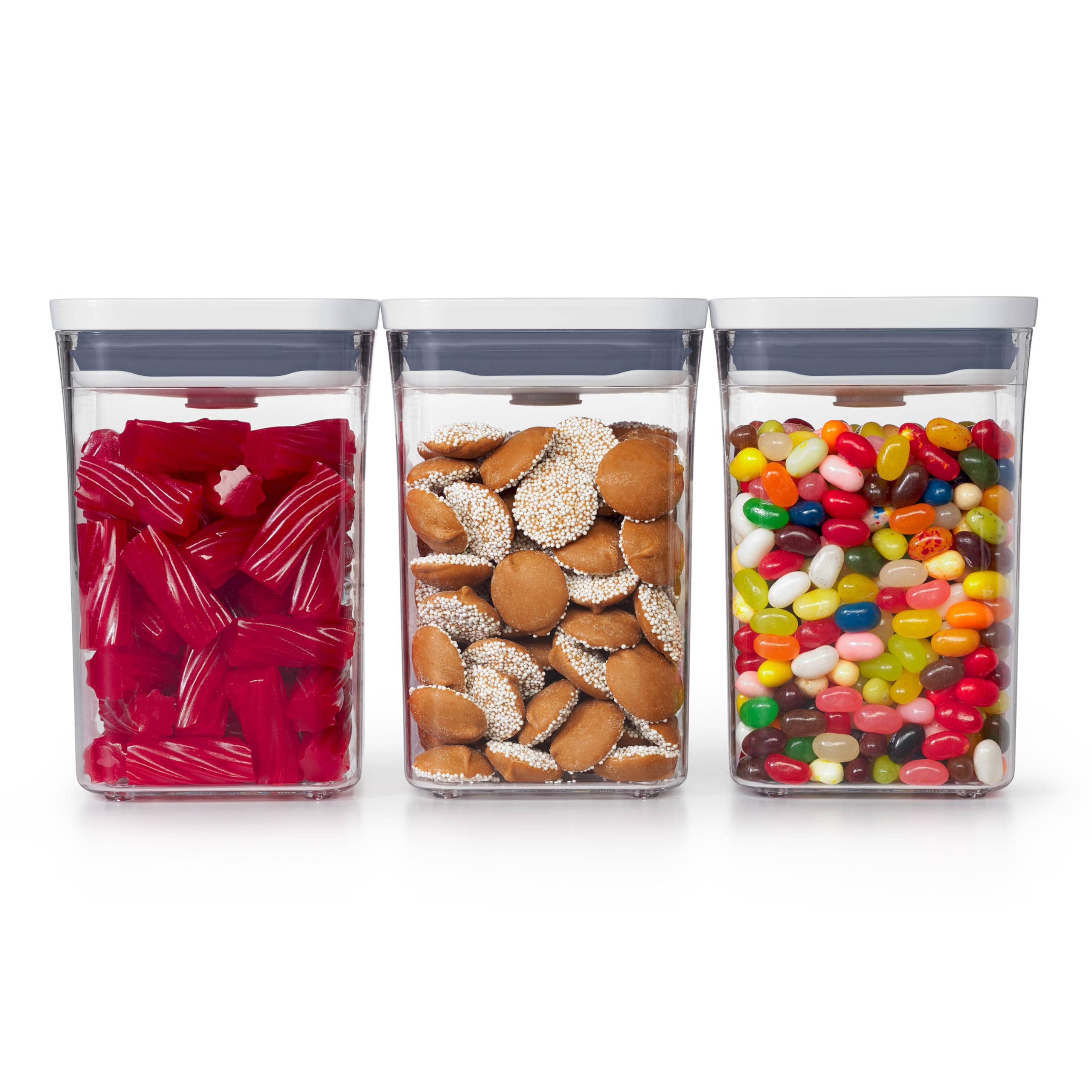 OXO Good Grips POP airtight-seal container preserves pantry staples.