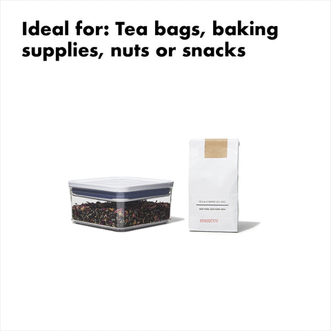 OXO Good Grips POP fill line guides precise ingredient measurement.