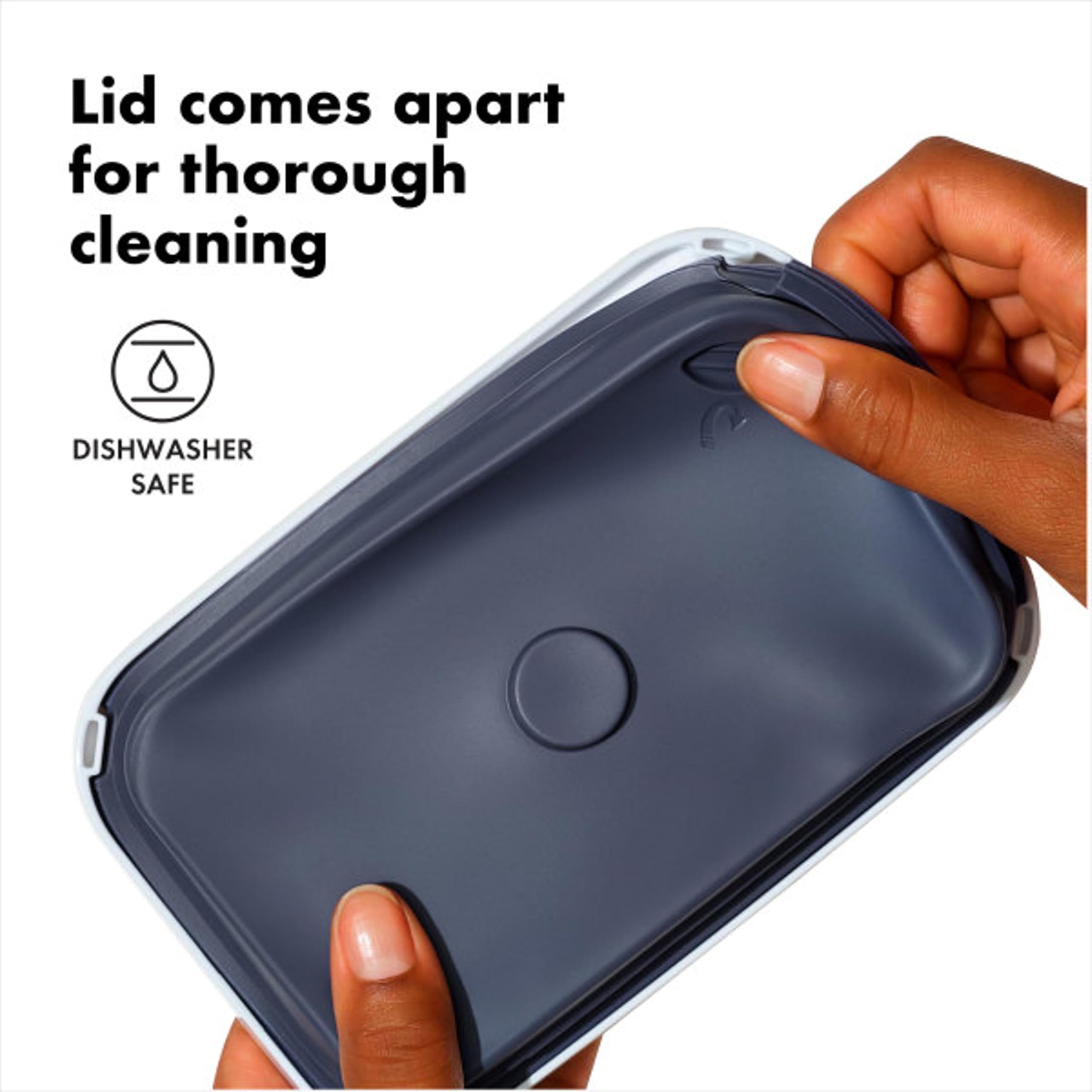 OXO Good Grips POP dishwasher safe containers simplify cleaning after meals