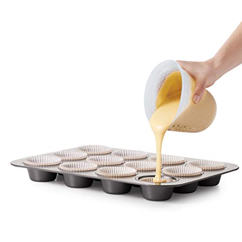 Precise pour spout and squeeze action of OXO Good Grips cup