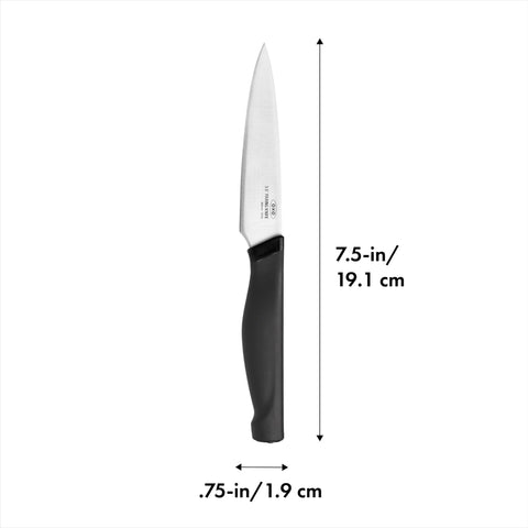 OXO Good Grips compact kitchen task knife enabling detailed trimming of vegetables.