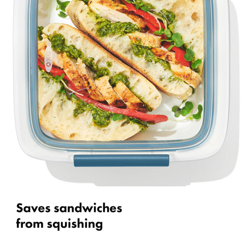 OXO Good Grips Prep & Go visibility window image showing quick lunch checks.
