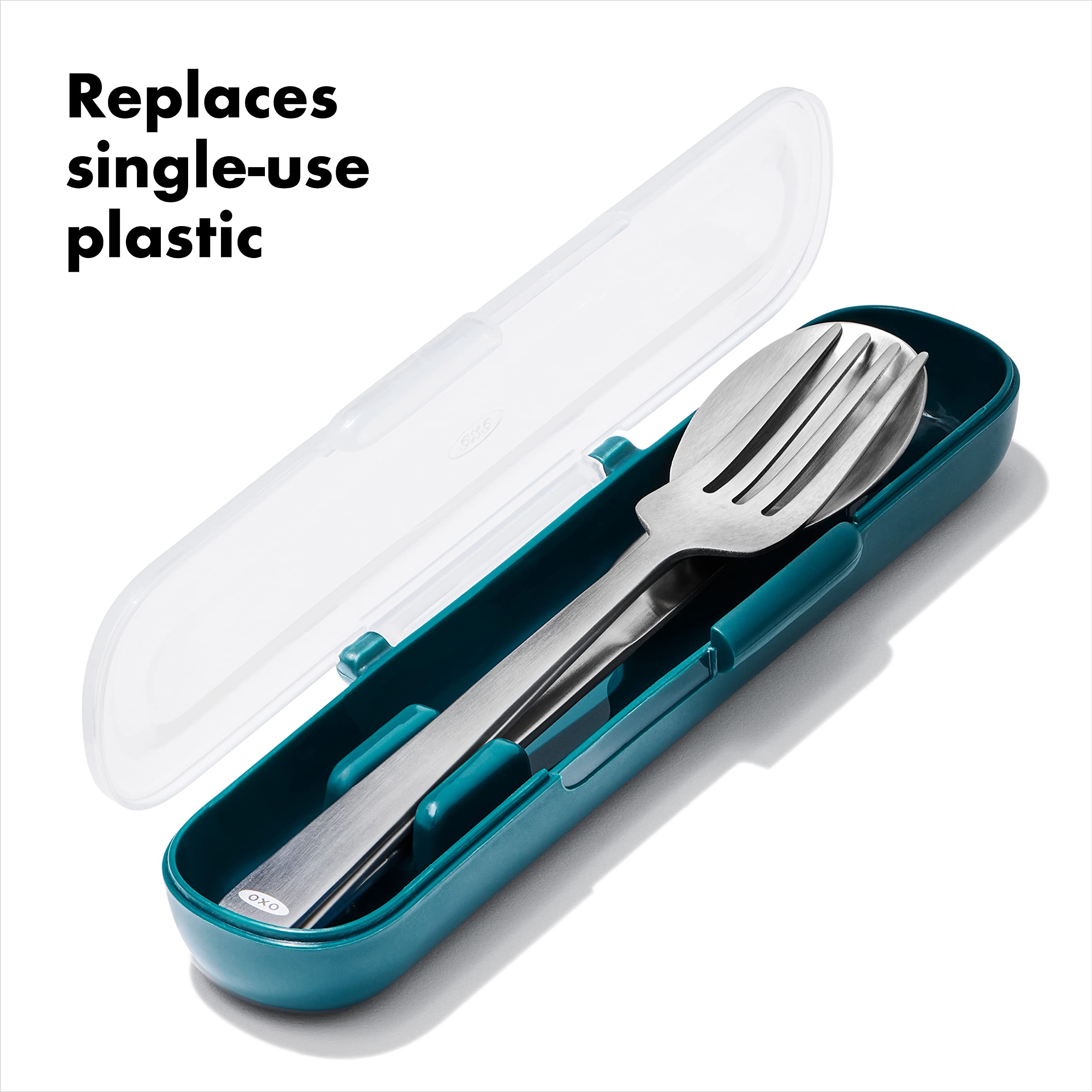 OXO Good Grips Prep & Go dishwasher-safe utensils for quick cleanup