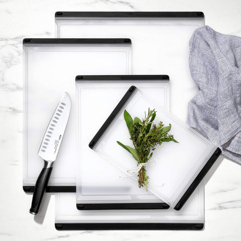 OXO Good Grips Prep Board knife friendly surface cares for blades.