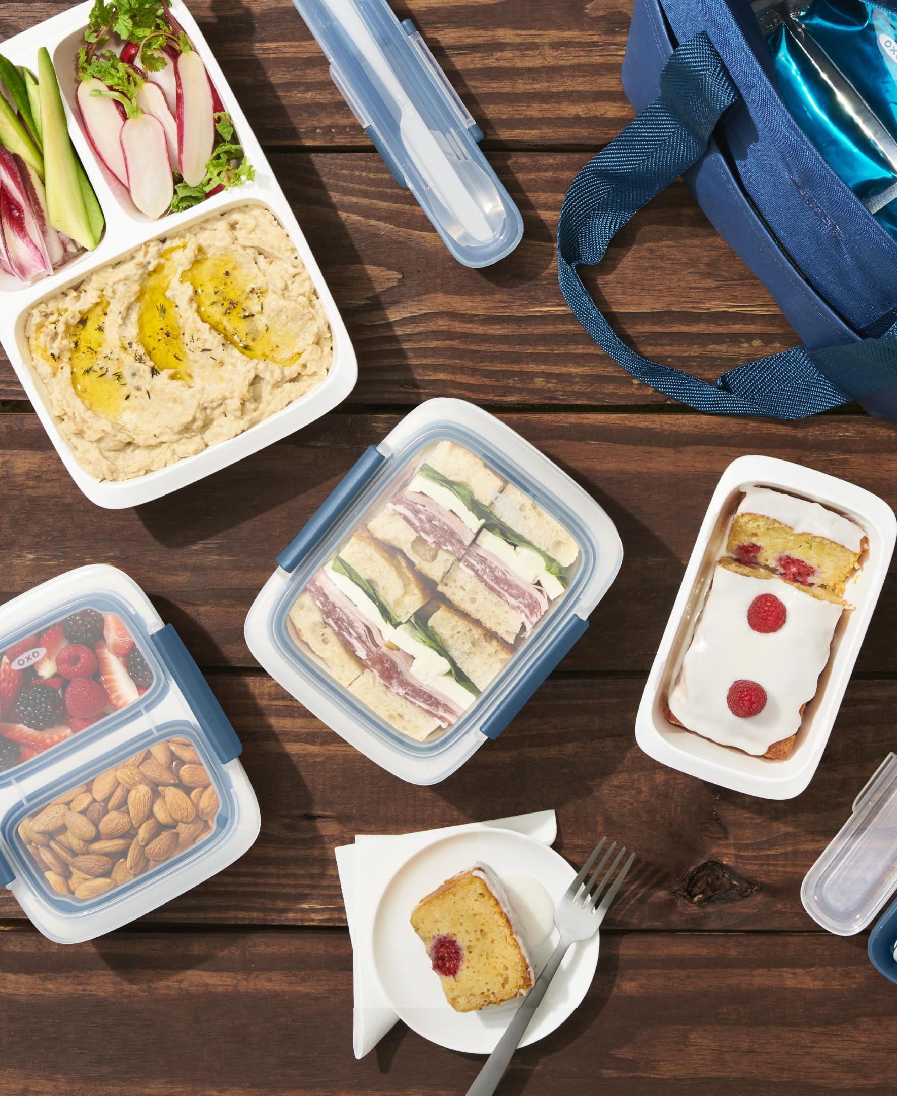 Compact, stackable design saves fridge and cabinet space.