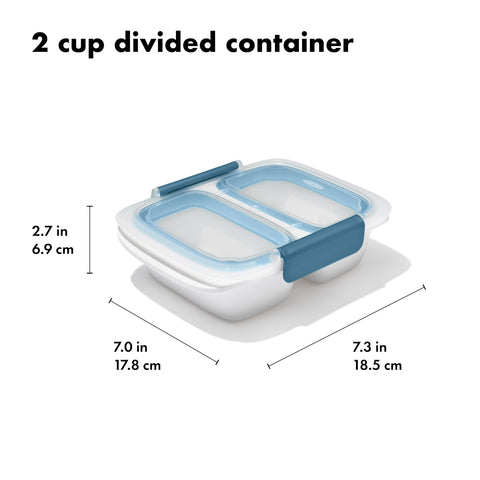 Eco-friendly BPA-free container reduces disposable plastic waste.