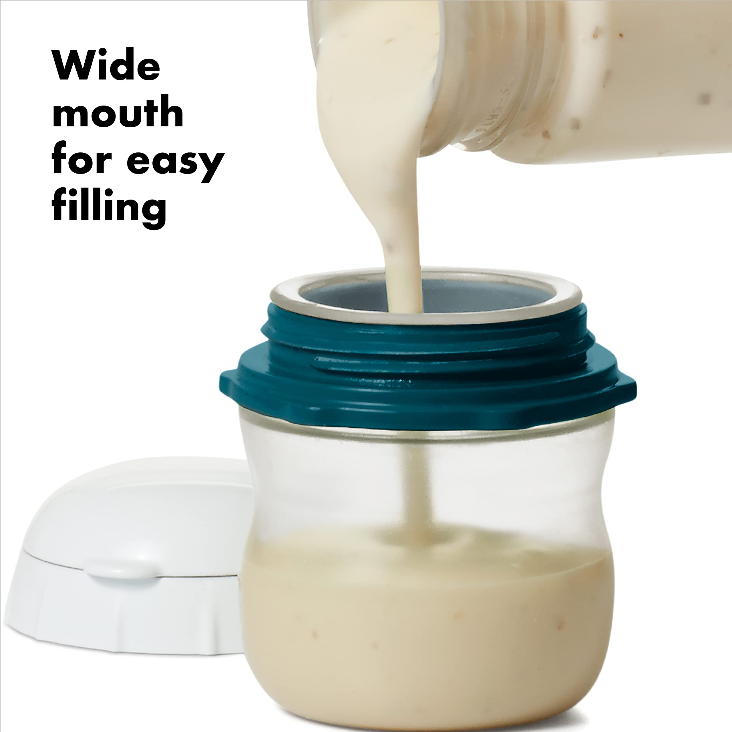 OXO Good Grips Prep & Go squeeze bottle no-drip spout keeps bags clean.
