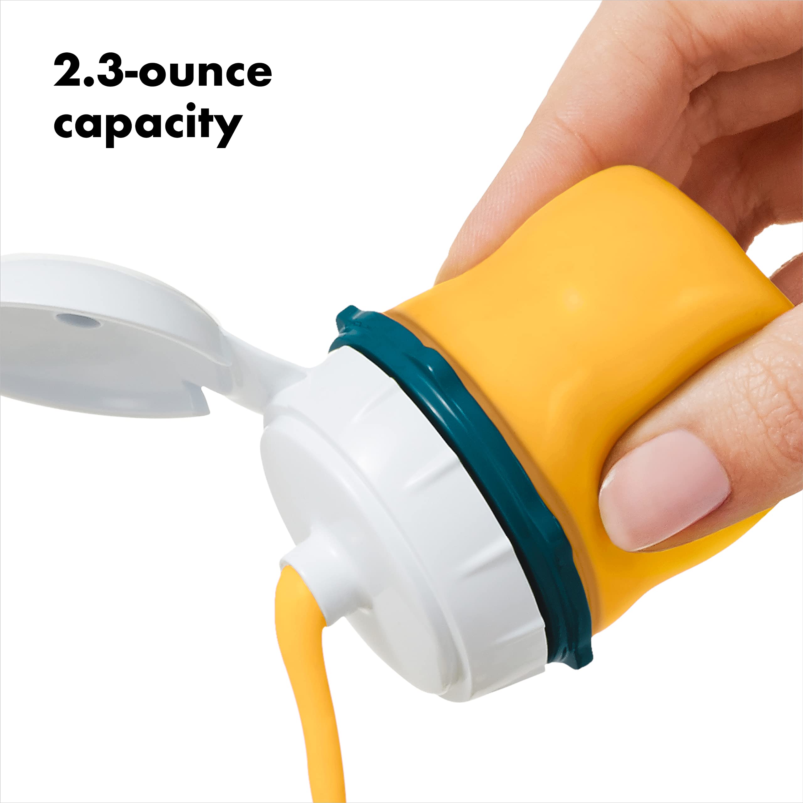 OXO Good Grips Prep & Go squeeze bottle two-pack offers compact dressing on the go.