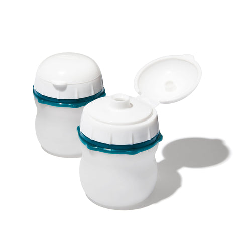 OXO Good Grips Prep & Go squeeze bottle shows wide mouth for easy filling and quick dressings.