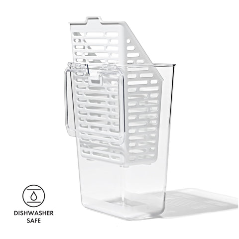 OXO Good Grips Herb Keeper narrow design saves fridge space.