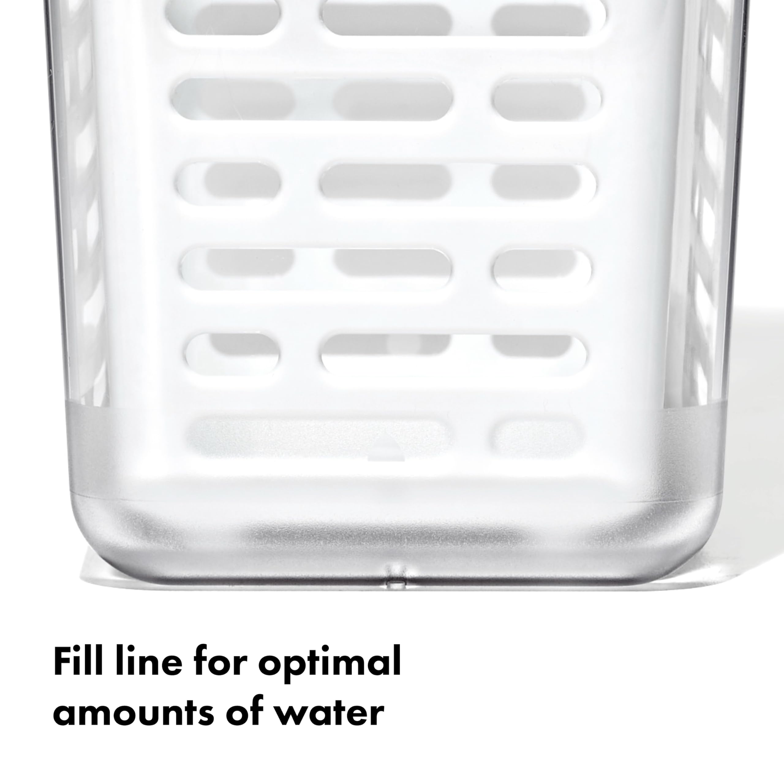 OXO Good Grips Herb Keeper removable basket clips for easy hanging.