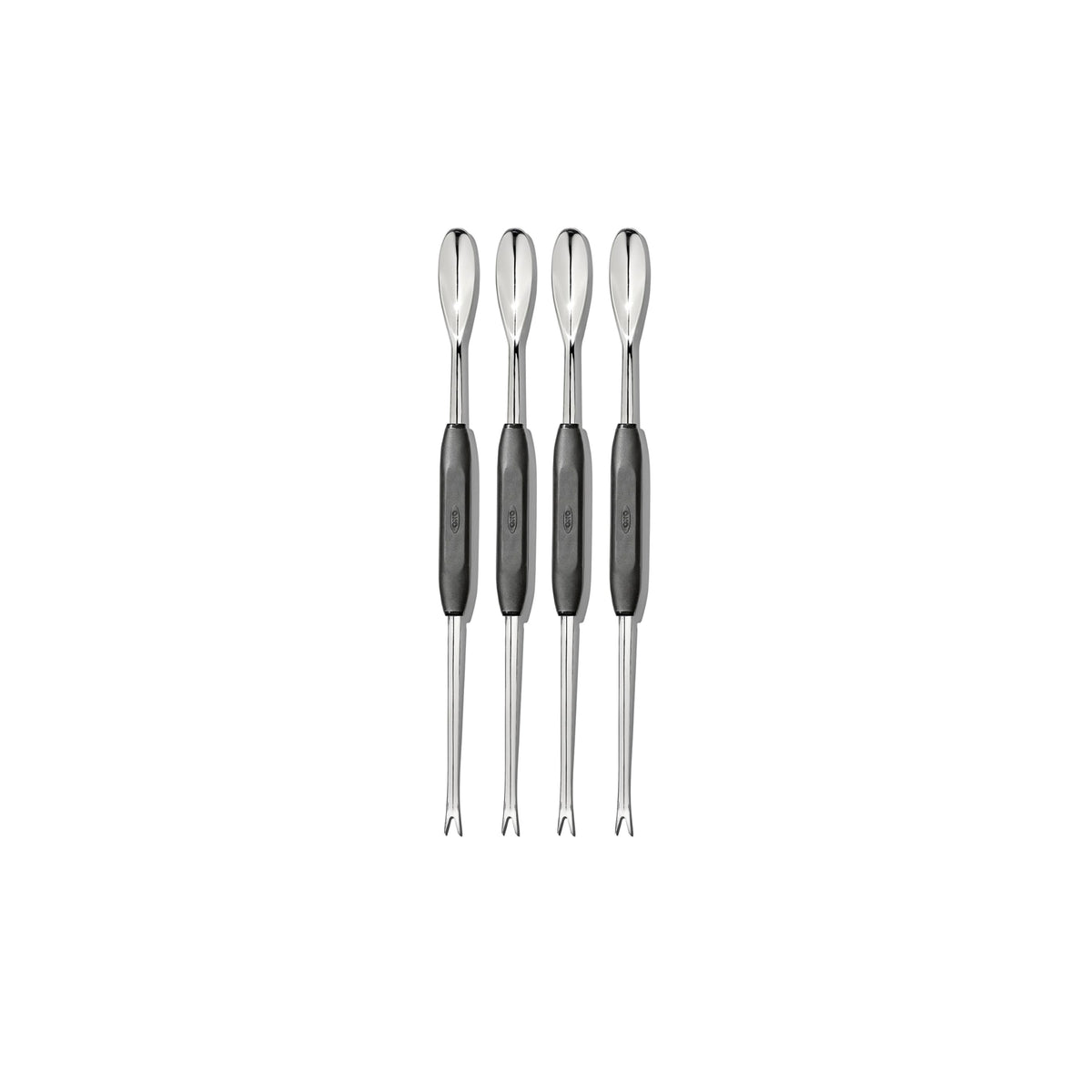 OXO Good Grips Seafood Picks assembled set of four doubles, ideal for precise meat extraction