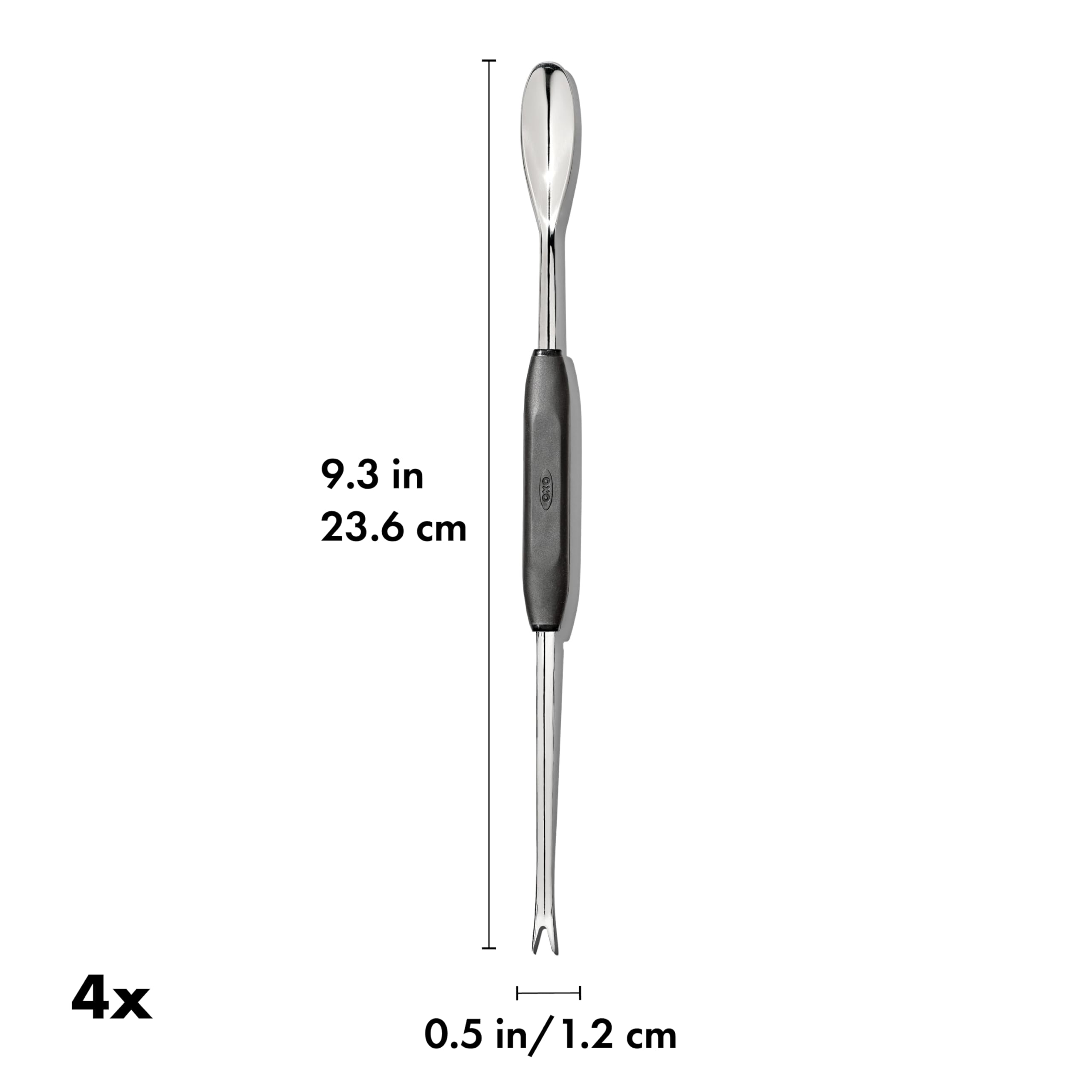 Dishwasher-safe stainless steel construction of OXO Good Grips Seafood Picks