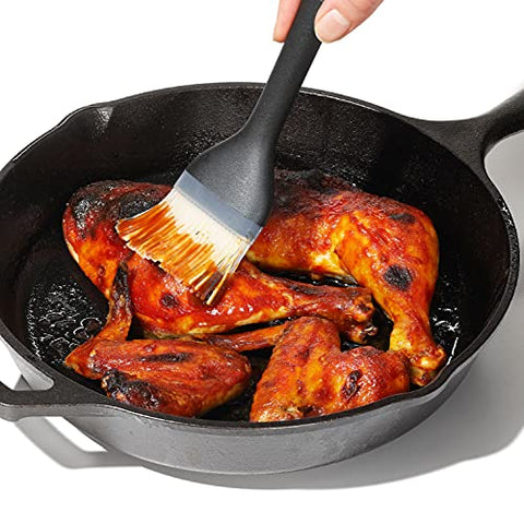OXO Good Grips Basting Brush keeps bristles elevated for mess-free counters.