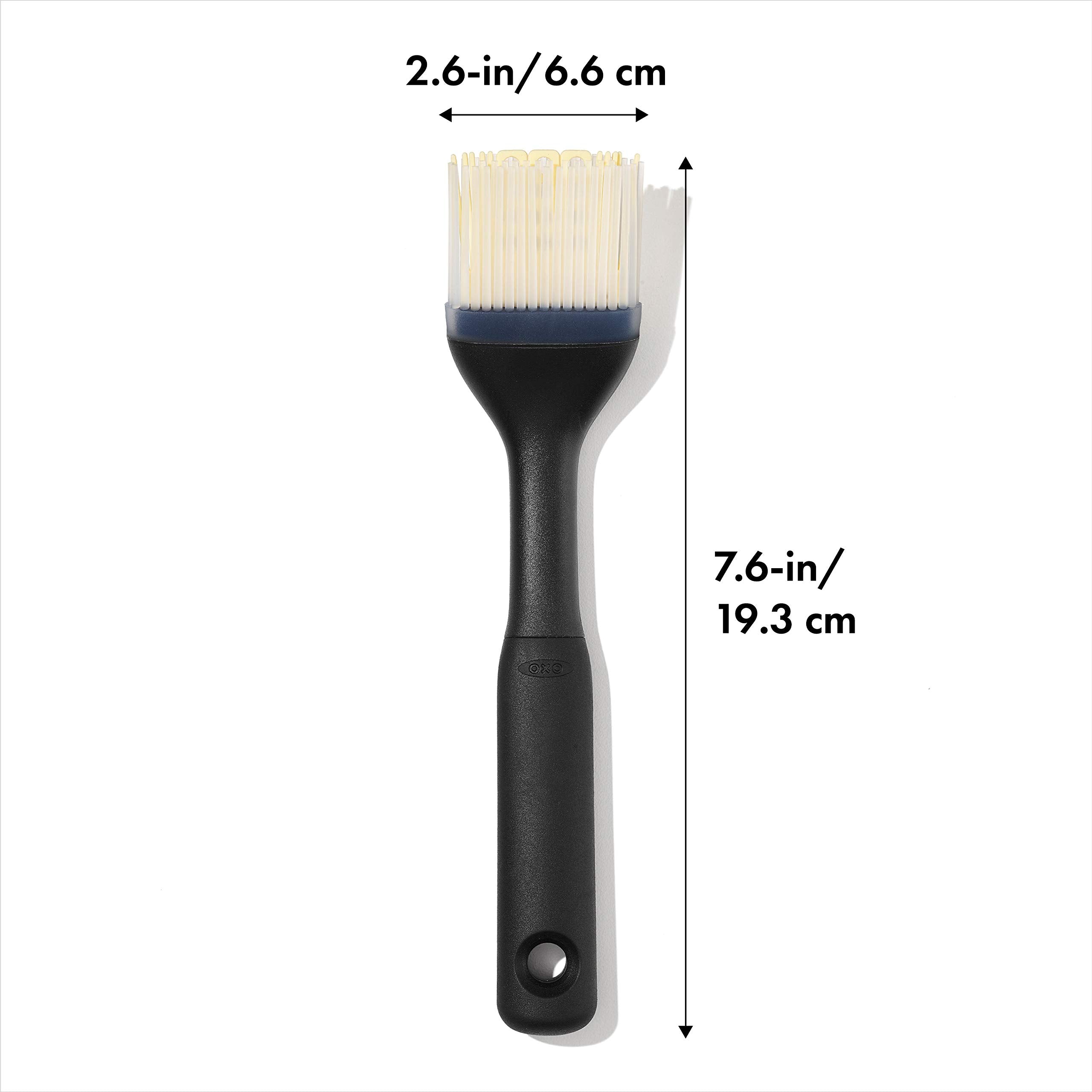 OXO Good Grips silicone basting brush small syrup brushing for pastries.