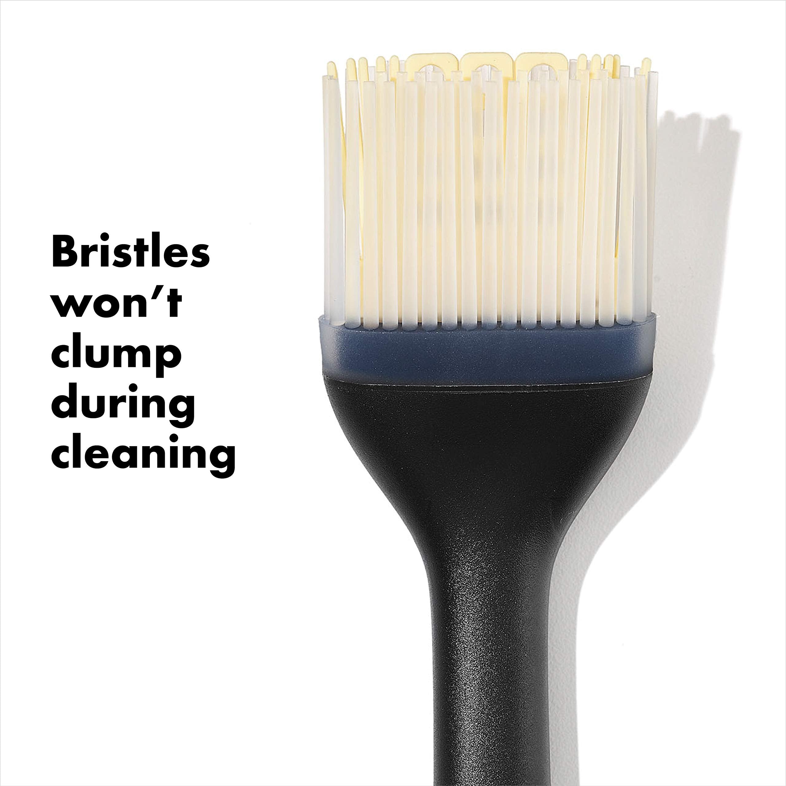 OXO Good Grips silicone basting brush small heat-resistant silicone handles melted butter smoothly.