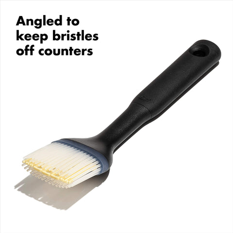 OXO Good Grips silicone basting brush small bristles won’t retain odors after use.