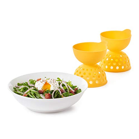 OXO Good Grips yellow BPA-free dishwasher-safe poaching set for easy cleaning
