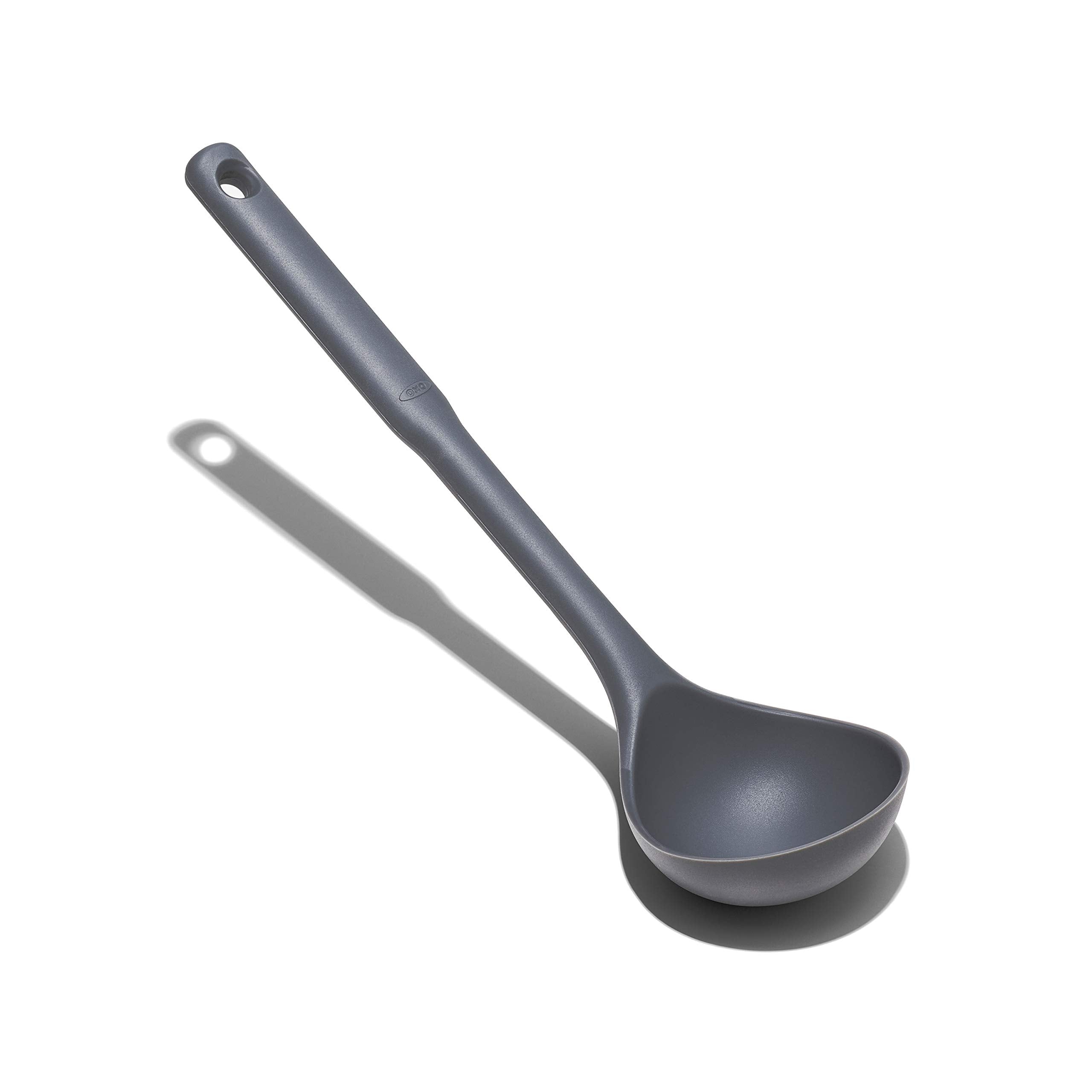 OXO Good Grips Silicone Ladle is dishwasher-safe for easy cleanup after cooking.