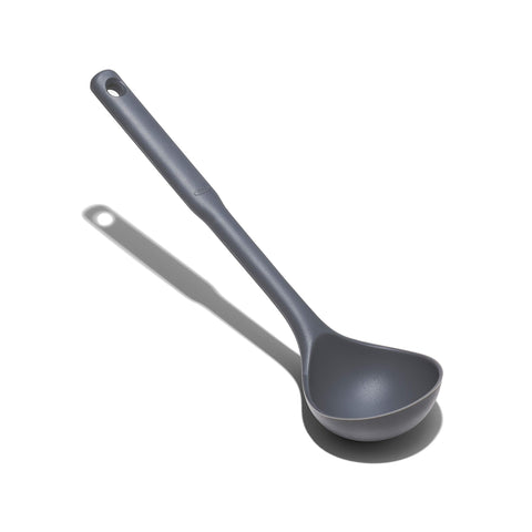 OXO Good Grips Silicone Ladle is dishwasher-safe for easy cleanup after cooking.