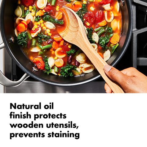OXO Good Grips silicone ladle ready for soups and sauces
