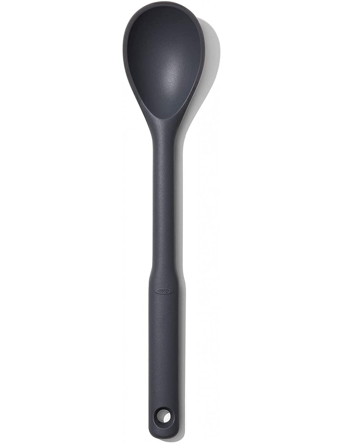 OXO Good Grips Silicone Spoon's flexible edge scrapes pot corners cleanly.