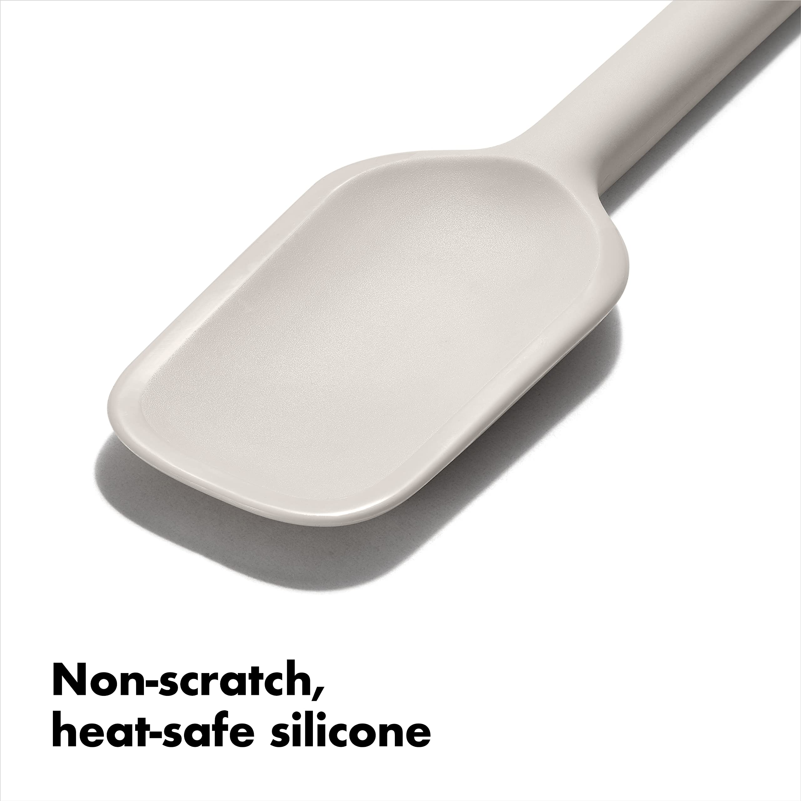 OXO Good Grips silicone spoon spatula non-scratch silicone protects non-stick cookware