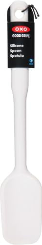 OXO Good Grips silicone spoon spatula with extended handle for scraping bowls
