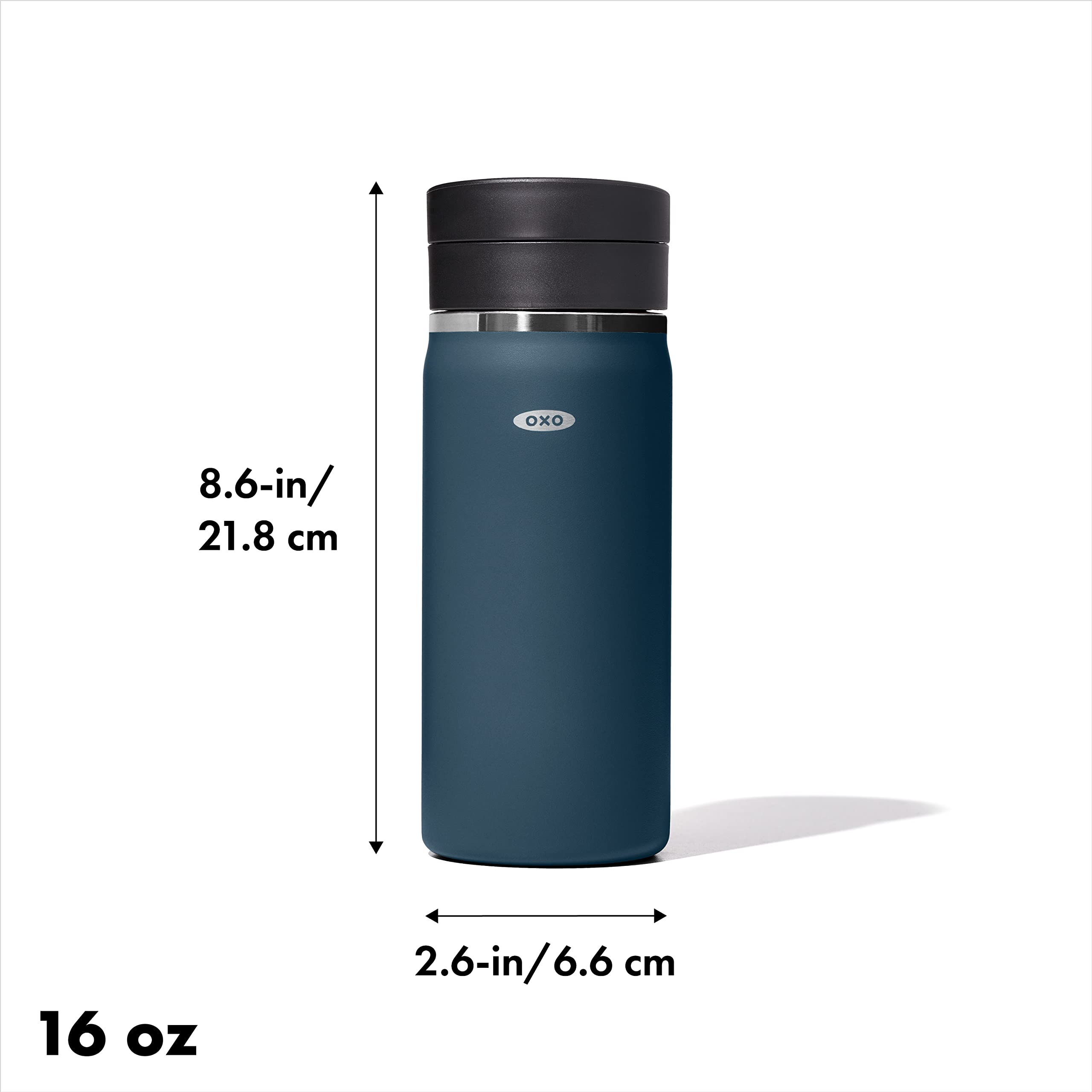 OXO SimplyClean lid open for seamless sipping on the go