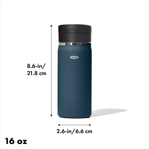 OXO SimplyClean lid open for seamless sipping on the go