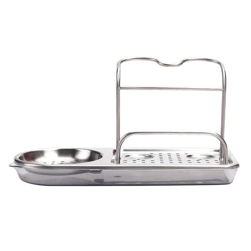 OXO Good Grips sink caddy gray, removable drip tray for easy cleaning