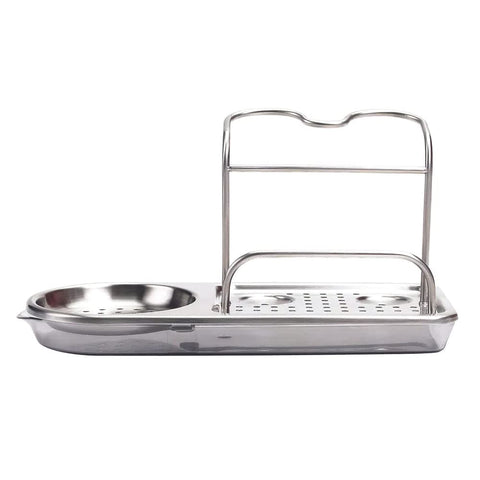 OXO Good Grips sink caddy gray, removable drip tray for easy cleaning