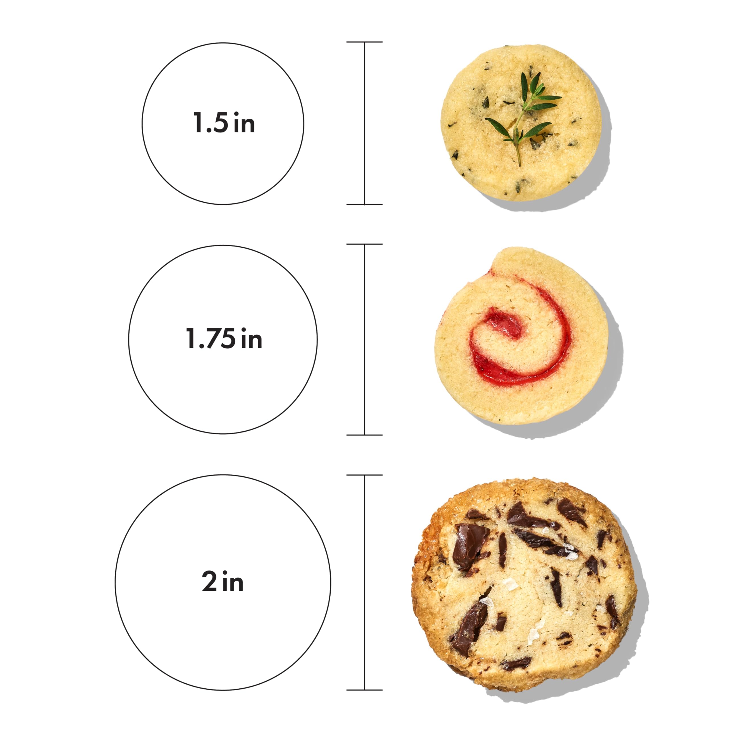 OXO Good Grips Slice & Bake Cookie Helper perforated guides for even slice thickness.