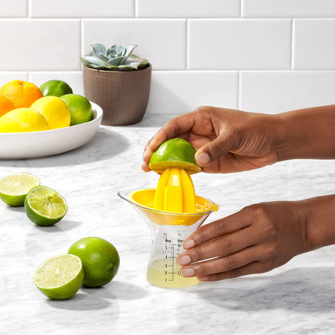 OXO Good Grips small citrus juicer precise measurement markings aid recipes.