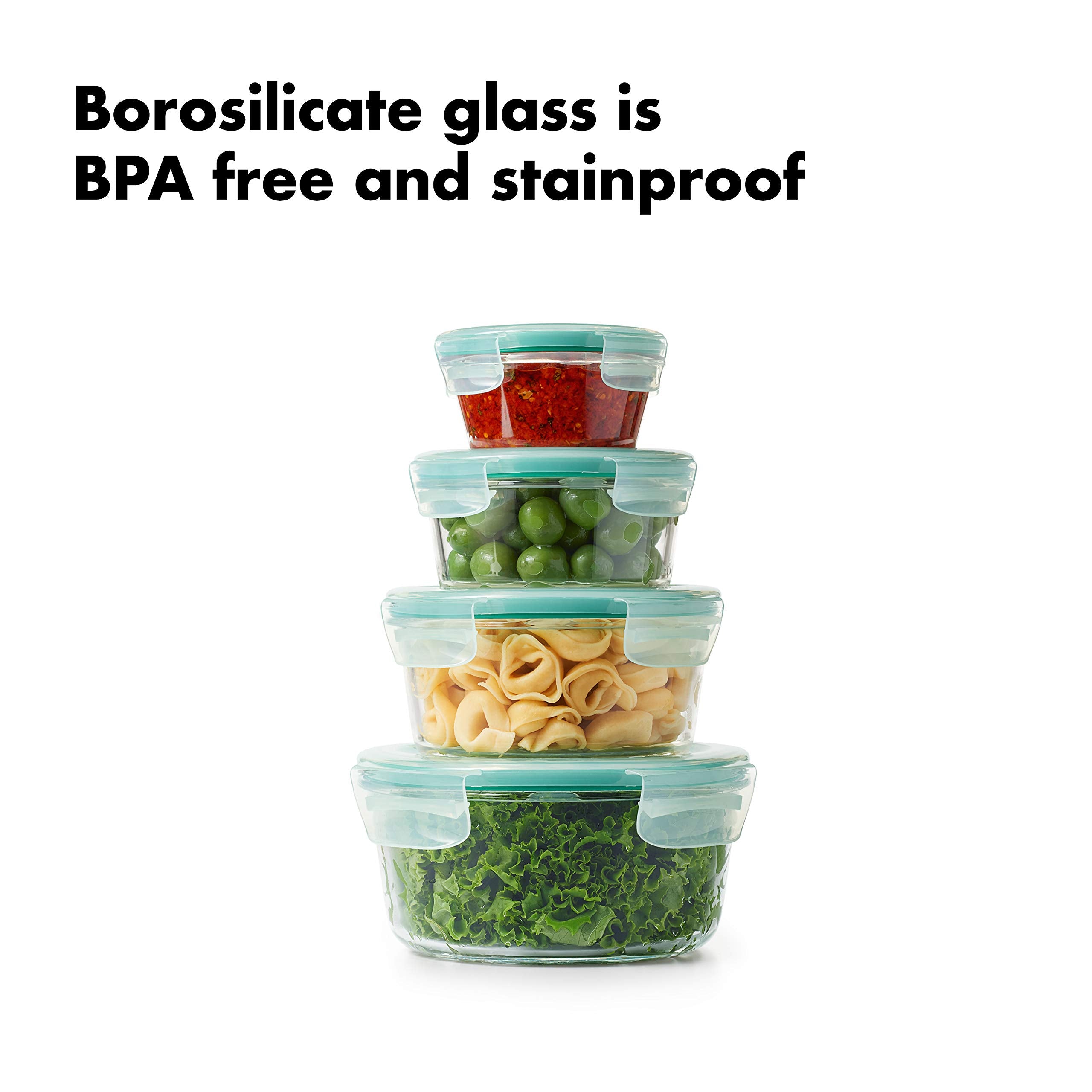 OXO Smart Seal interchangeable lid close-up for same-size containers.