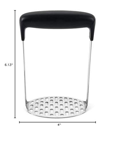 OXO Good Grips Smooth Potato Masher ideal for baby food prep and soft fruit mash