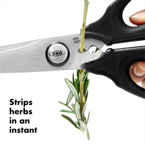 OXO Good Grips soft grip handles reduce fatigue during long cutting tasks.