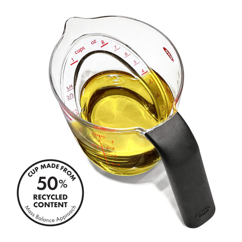 OXO Good Grips soft, non-slip handle stays comfortable when hands are wet.