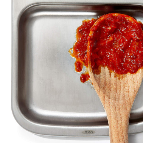 Generous base provides ample room for utensils and smaller gadgets.