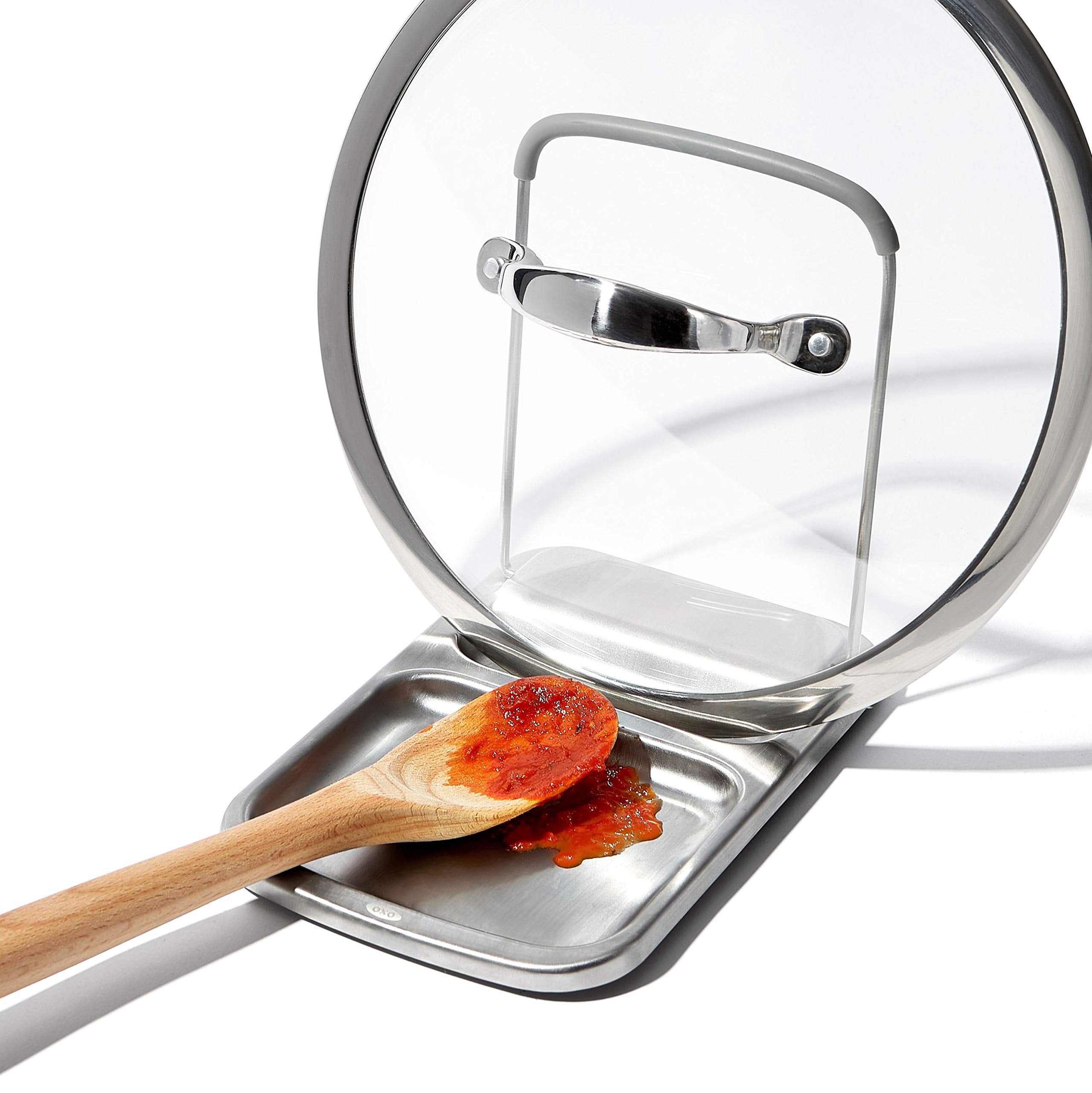 Sleek stainless steel design complements modern kitchen decor.