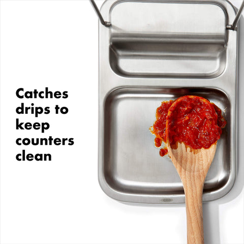 Stainless steel surface resists heat and splashes for smoother meals.