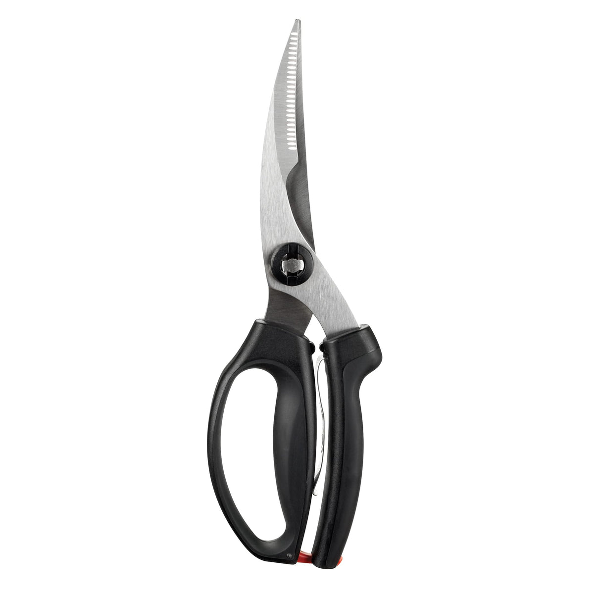 OXO Good Grips poultry shears blade closeup for precise trimming
