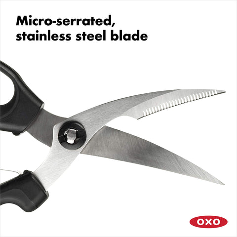 OXO Good Grips poultry shears comfortable hand grip reduces fatigue
