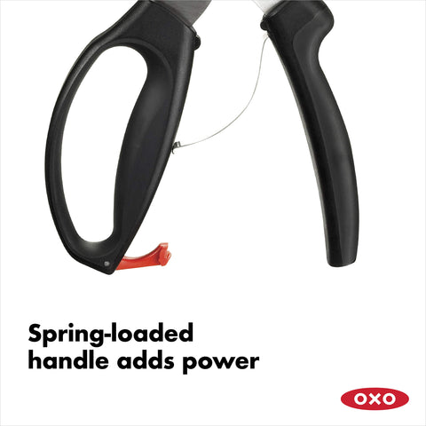 OXO Good Grips poultry shears storage lock keeps blades safe