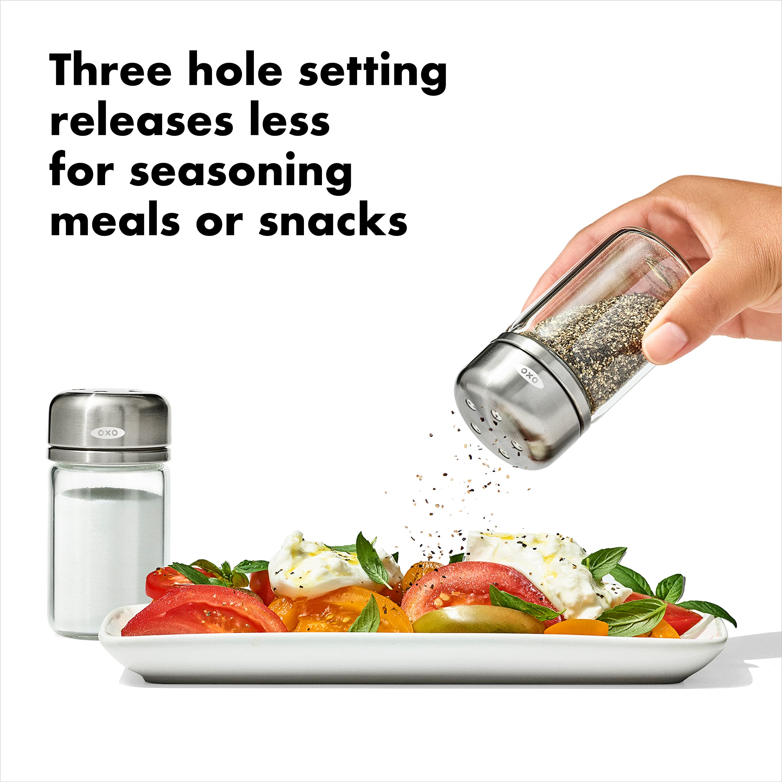 Removable stainless steel top allows thorough cleaning while the base is dishwasher safe.