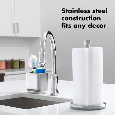 OXO Good Grips Steady-base raises lip to keep towels contained