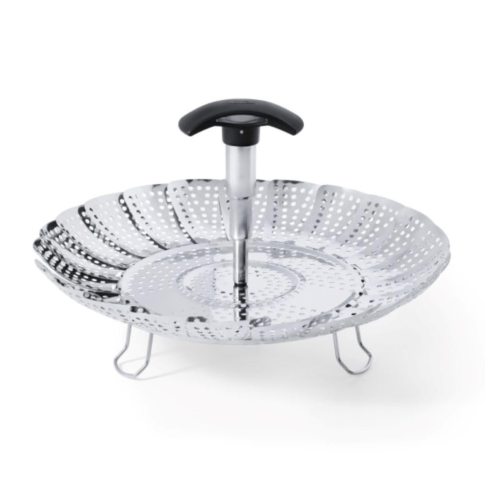 OXO Good Grips steamer with extendable handle for easy filling and transport