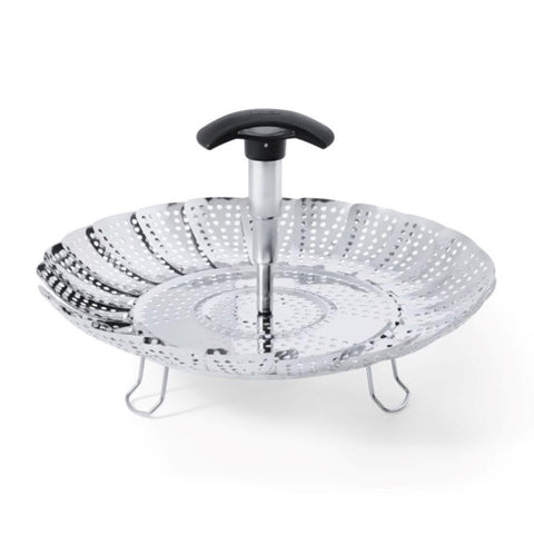 OXO Good Grips steamer with extendable handle for easy filling and transport